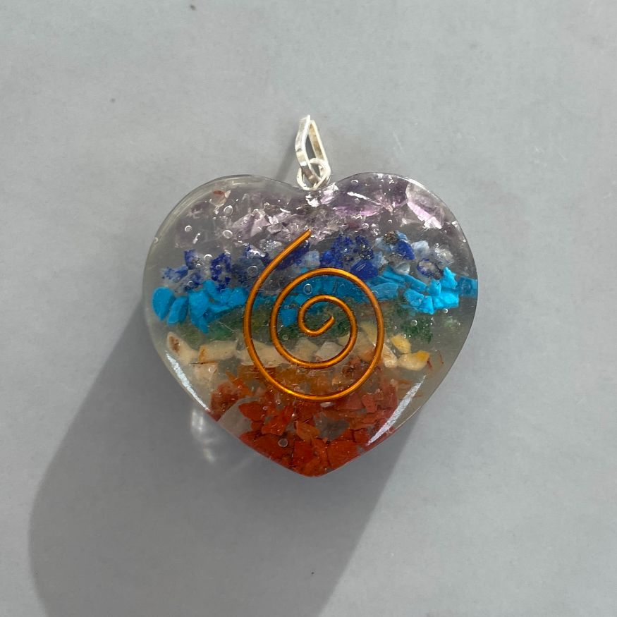 Orgonite Chakra Pendant - Heart Orgonite Chakra Pendant - Heart
